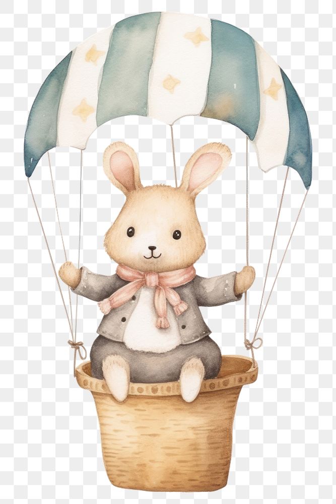 PNG Sitting cute toy hot air balloon