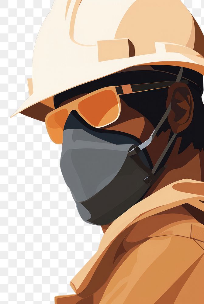 PNG Construction worker hardhat helmet adult. AI generated Image by rawpixel.
