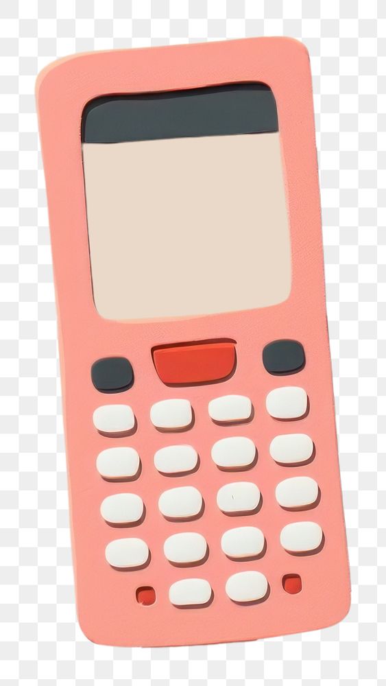PNG Phone calculator mathematics electronics. AI generated Image by rawpixel.