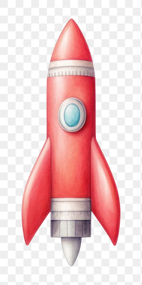 PNG Rocket ship red white background technology. AI generated Image by rawpixel.