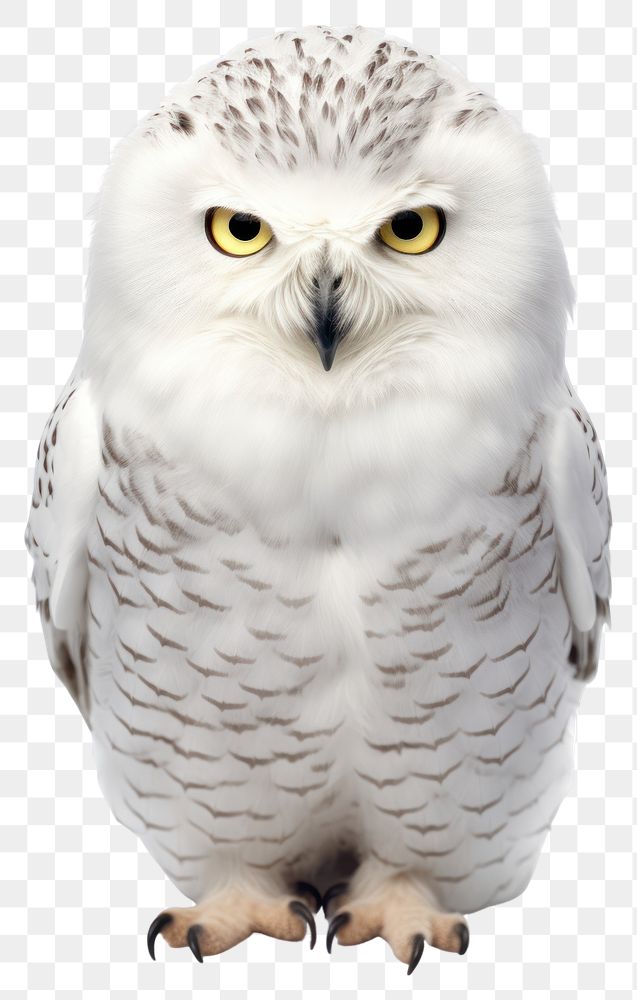 PNG Snowy owl animal white bird. 