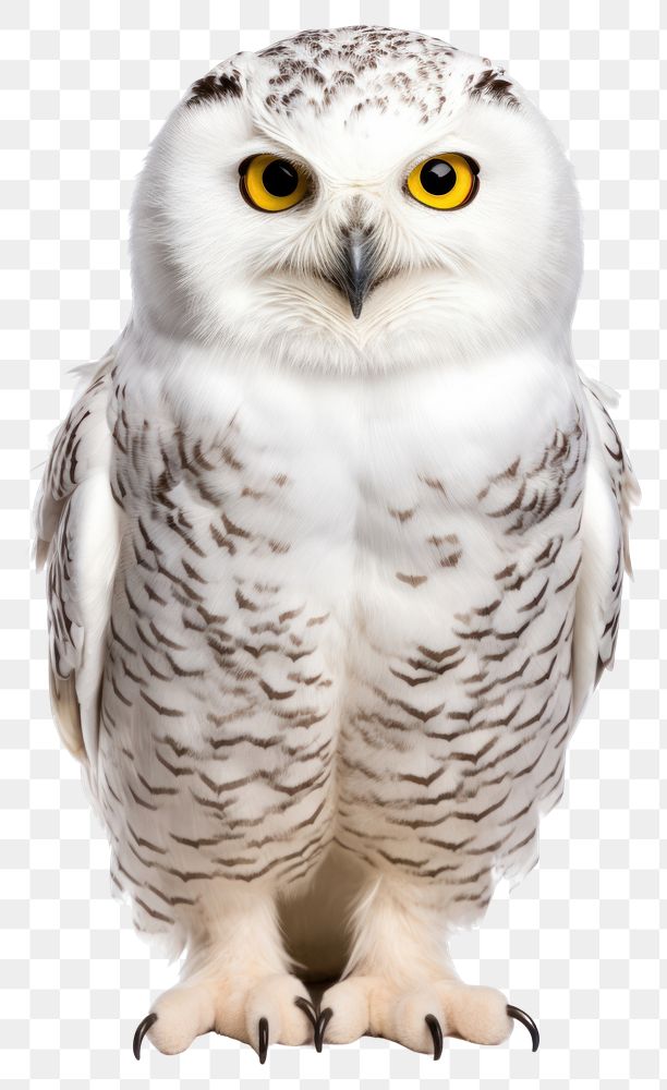 PNG Snowy owl animal white bird. AI generated Image by rawpixel.