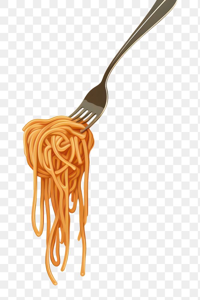 PNG Spaghetti fork food pasta. 