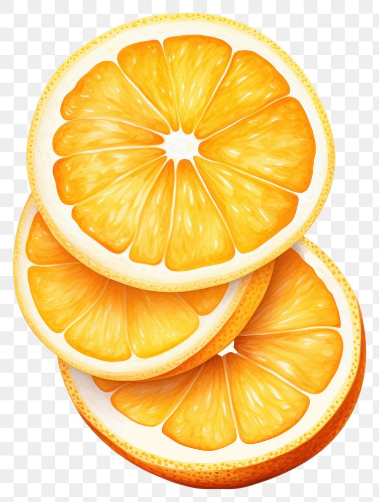 PNG Fresh orange slices grapefruit lemon plant. 