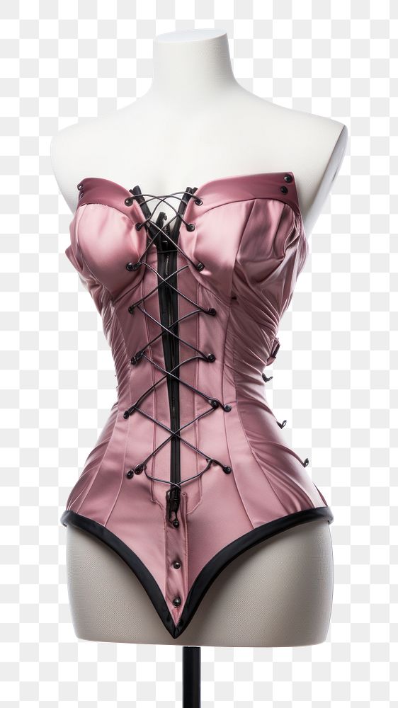 PNG Corset mannequin fashion white background. 