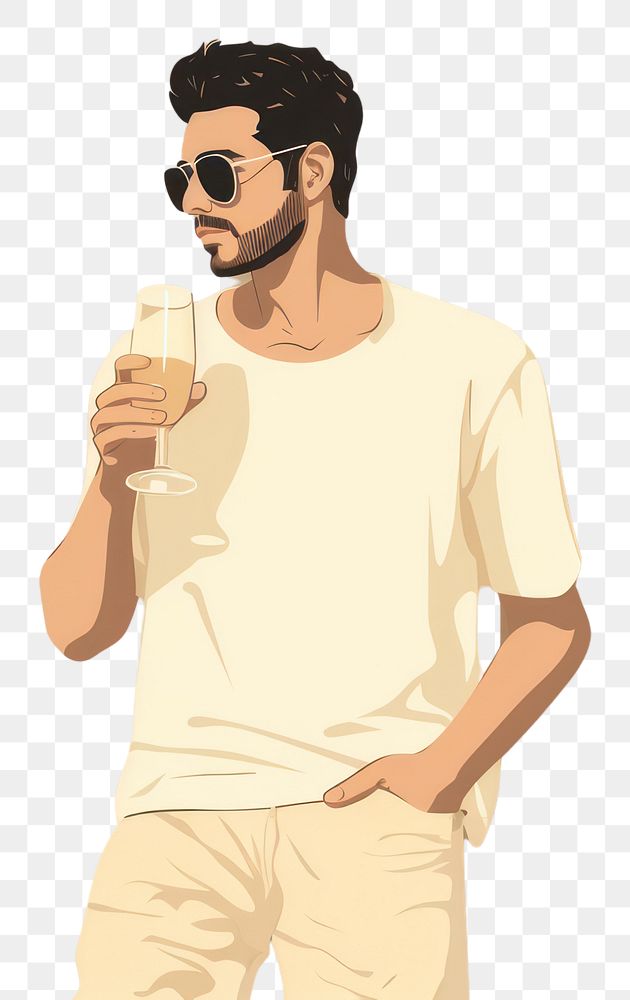 PNG Beer glasses adult man. AI generated Image by rawpixel.