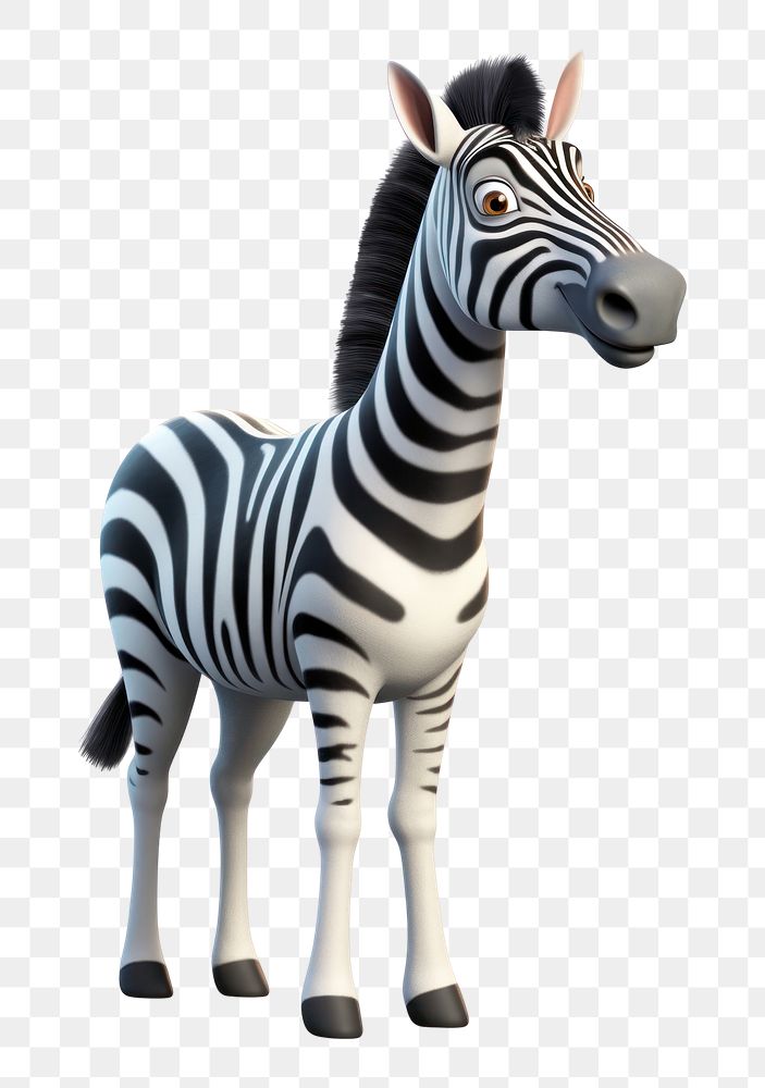 PNG Zebra wildlife cartoon animal. AI generated Image by rawpixel.