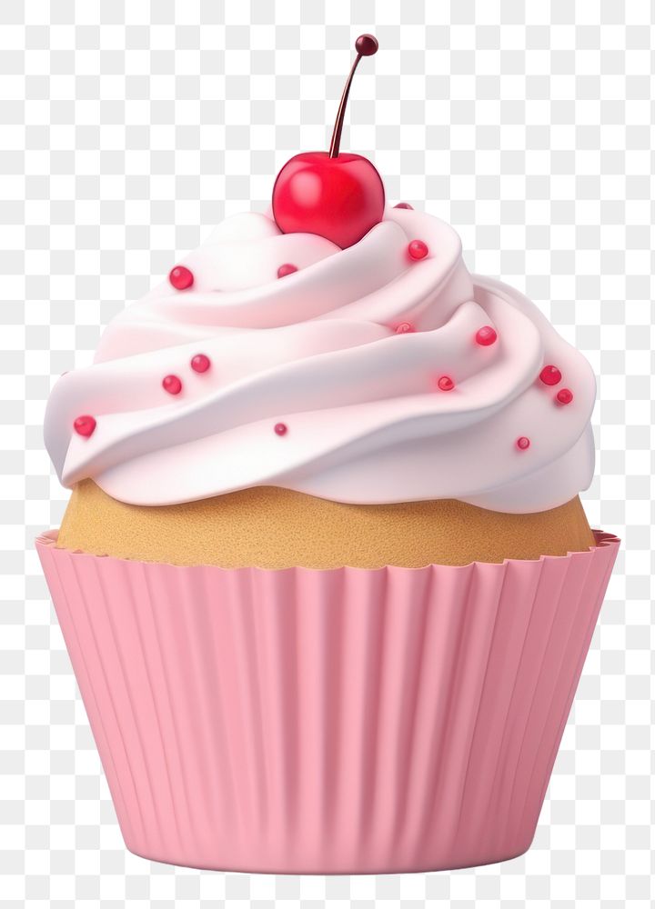 PNG Cupcake cupcake dessert cream. AI generated Image by rawpixel.