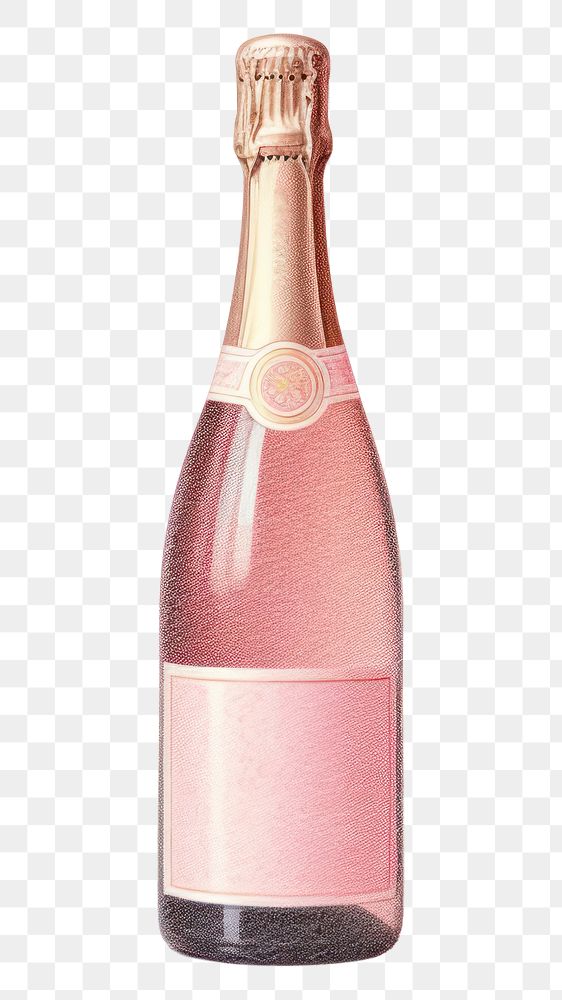 PNG Champagne bottle drink wine. AI generated Image by rawpixel.