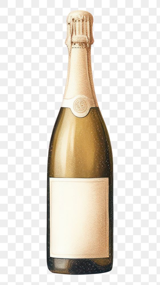 PNG Champagne bottle drink wine. AI generated Image by rawpixel.