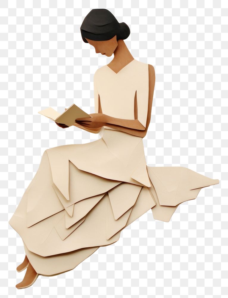 PNG Reading a book adult paper woman. 