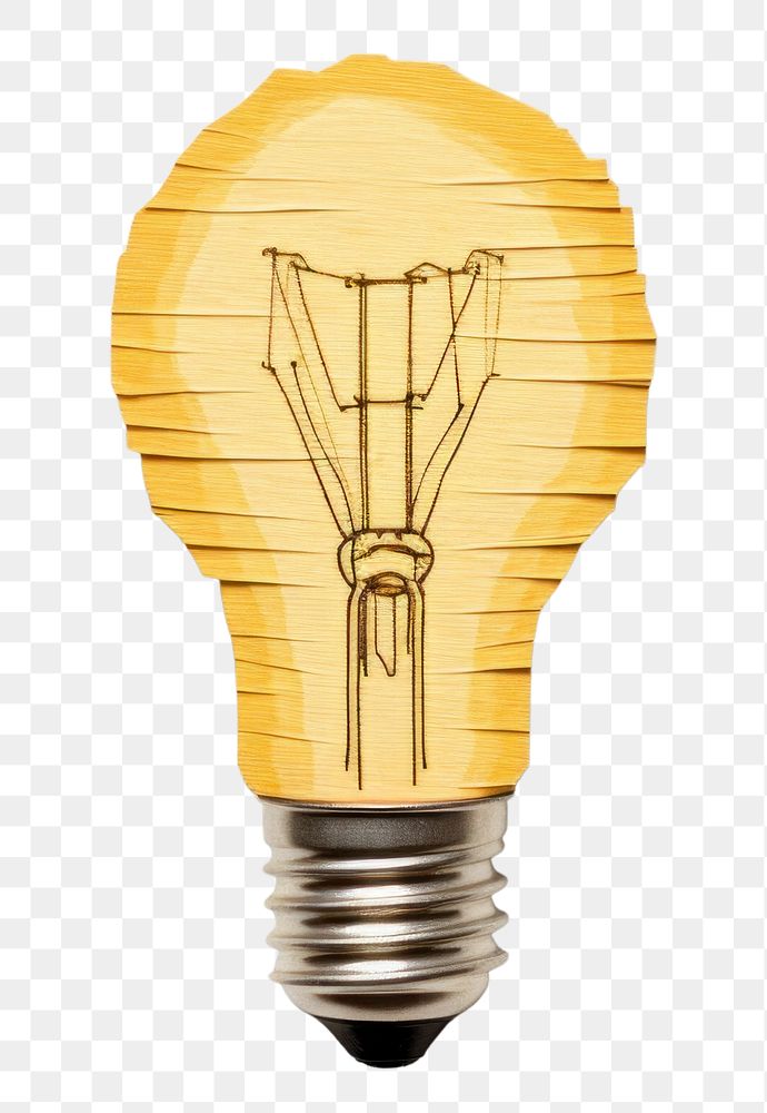 PNG Lightbulb electricity innovation filament. 