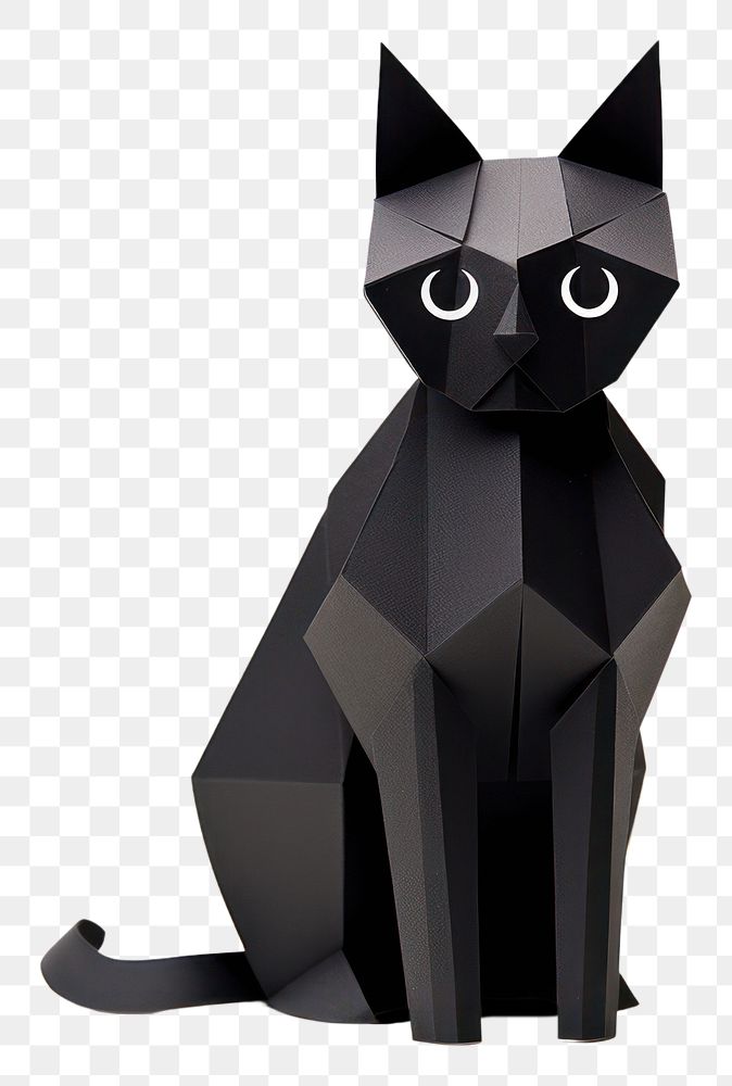 PNG Black cat mammal animal craft. AI generated Image by rawpixel.