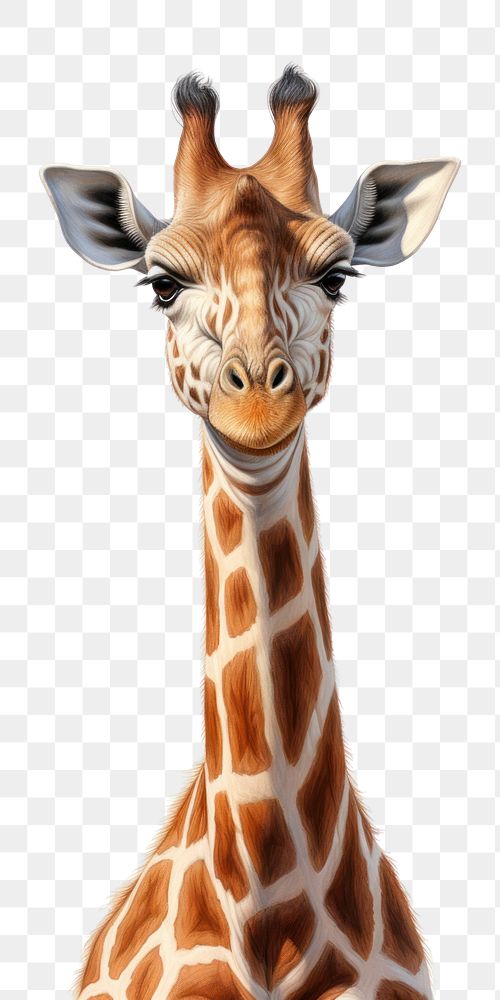 PNG Full body giraffe wildlife animal mammal. 