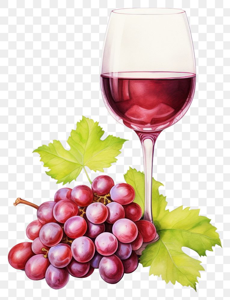 PNG Grapes drink glass plant. AI generated Image by rawpixel.