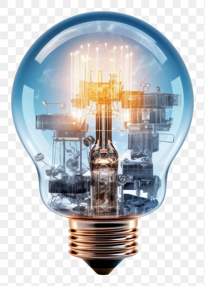 PNG Technology innovation technology lightbulb. AI generated Image by rawpixel.