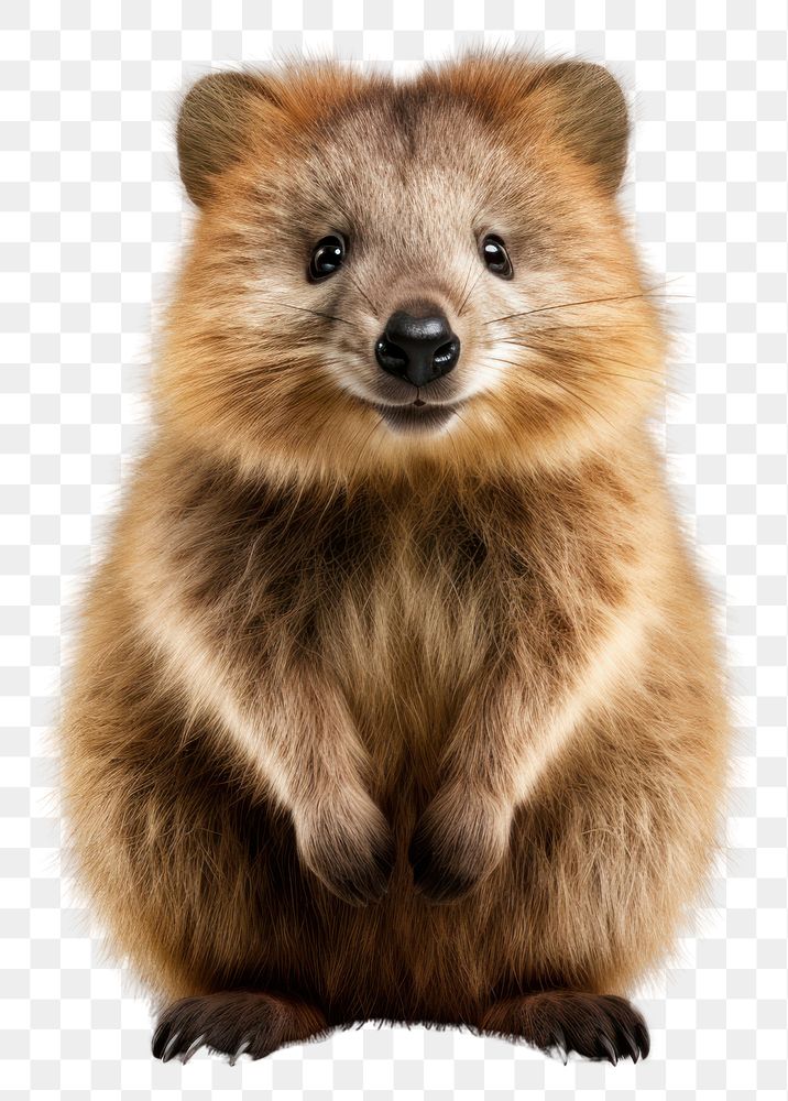PNG Quokka wildlife raccoon mammal. AI generated Image by rawpixel.
