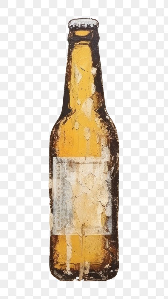 PNG Beer bottle drink condensation. 