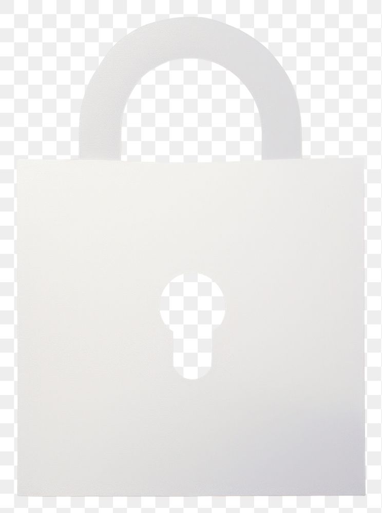 PNG Flat paper padlock protection letterbox security. AI generated Image by rawpixel.