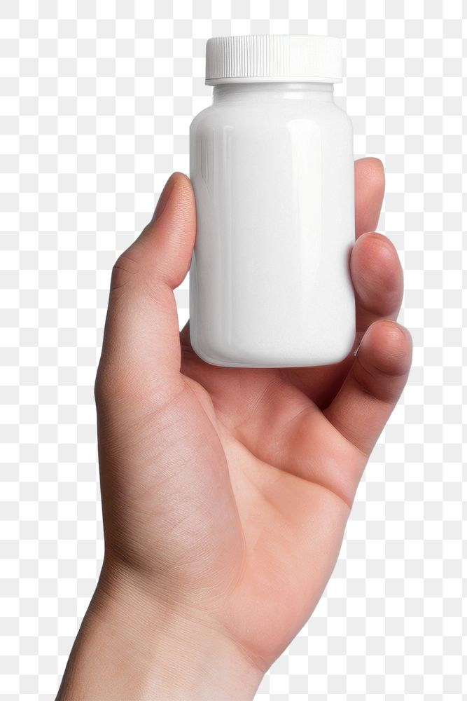 PNG Holding bottle pill hand. AI generated Image by rawpixel.
