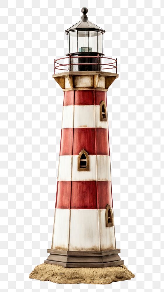 PNG Architecture lighthouse tower white background. AI generated Image by rawpixel.
