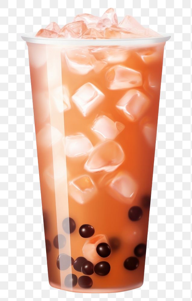 PNG Bubble tea drink straw food. 