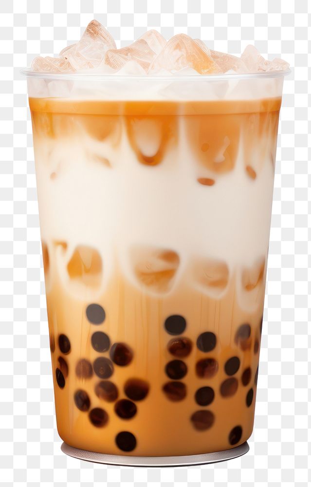 PNG  Bubble tea drink refreshment milkshake. AI generated Image by rawpixel.