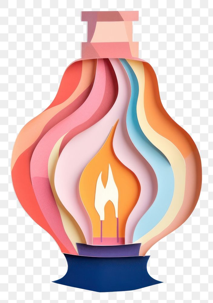 PNG Oil lamp craft white background creativity. AI generated Image by rawpixel.