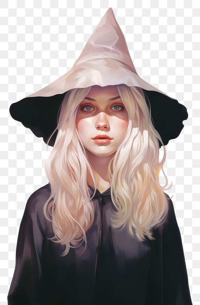 PNG Blond witch fashion adult hairstyle. AI generated Image by rawpixel.