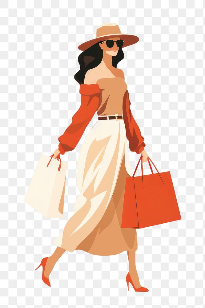 PNG Woman shoping handbag adult consumerism. AI generated Image by rawpixel.
