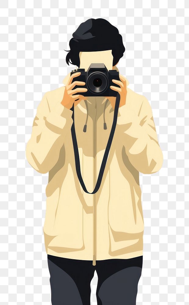 PNG Photographer taking picture portrait camera face. AI generated Image by rawpixel.