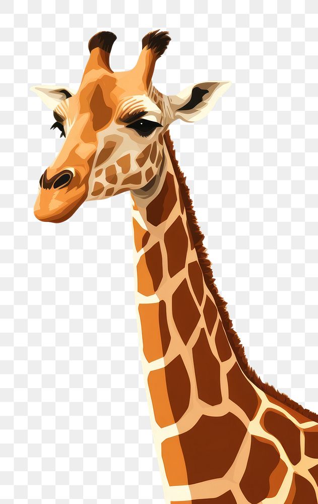 PNG Giraffe wildlife animal mammal. AI generated Image by rawpixel.