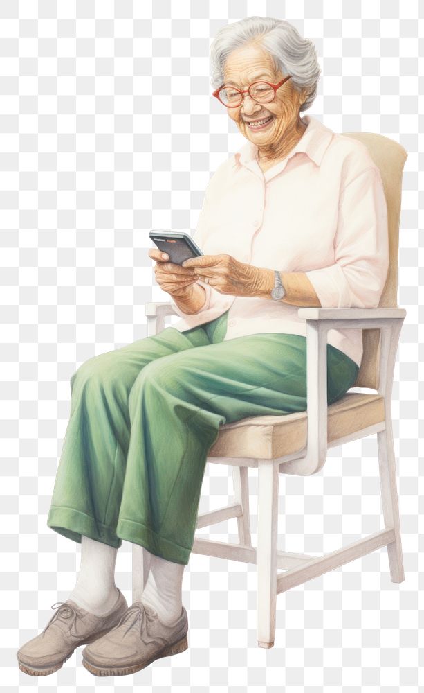 PNG Sitting reading smiling chair. AI generated Image by rawpixel.