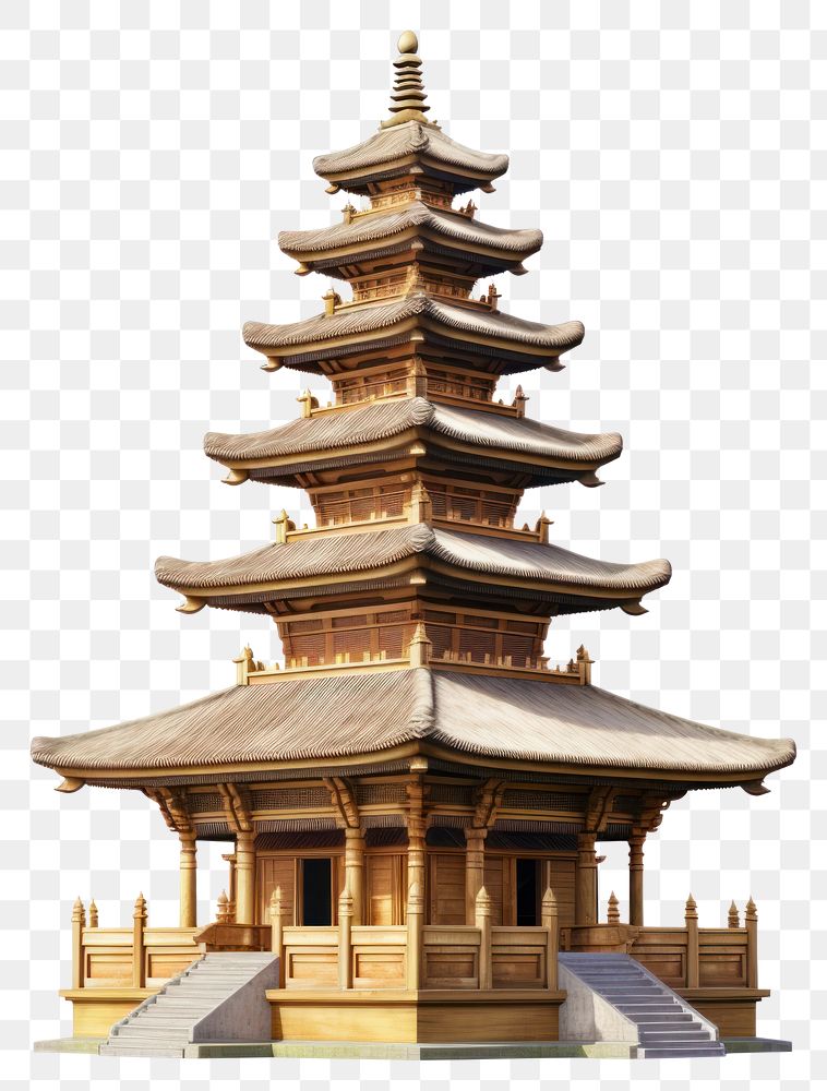 PNG Indonesia pagoda architecture building. 