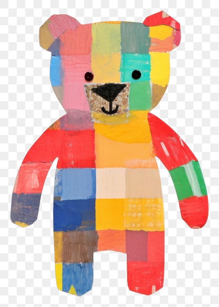 PNG Bear doll craft cute art. 