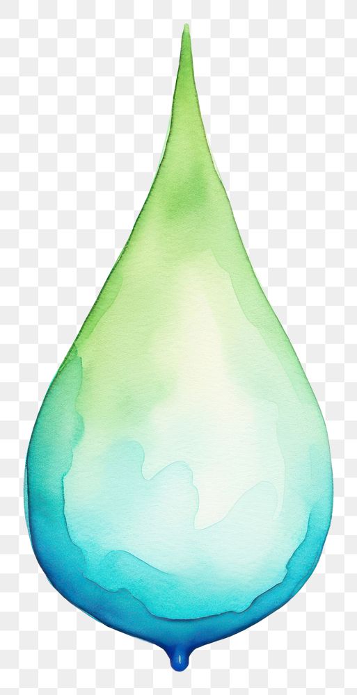 PNG  Shape green blue drop. AI generated Image by rawpixel.