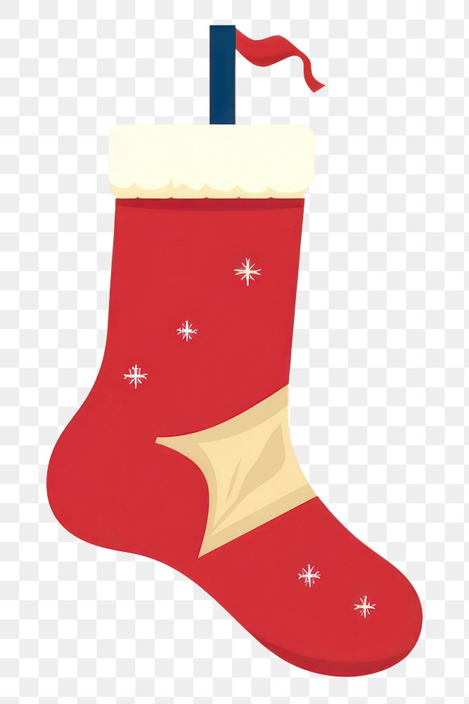 PNG Hanging christmas sock celebration decoration clothing. AI generated Image by rawpixel.