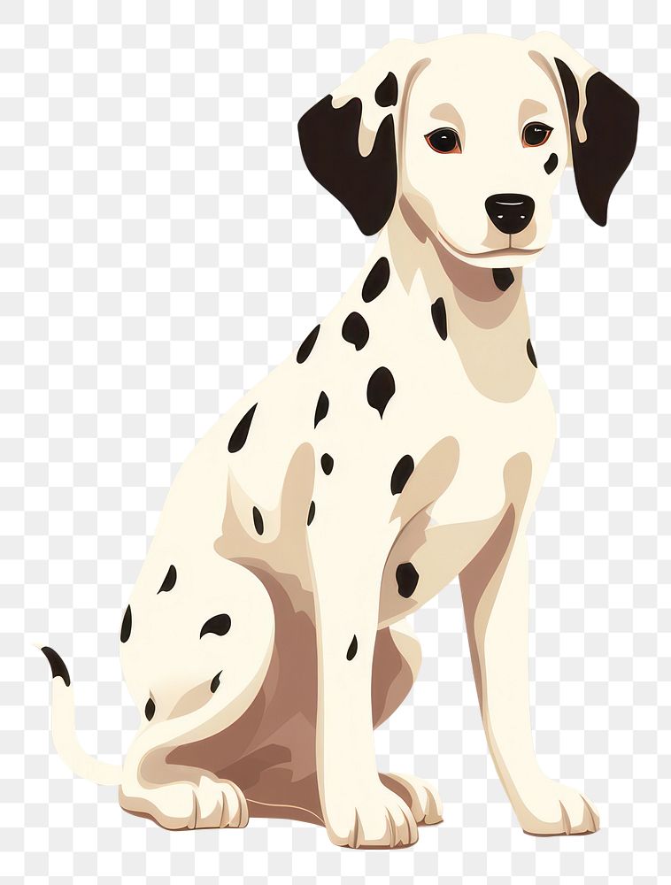 PNG Dalmatian dog animal mammal cute. AI generated Image by rawpixel.