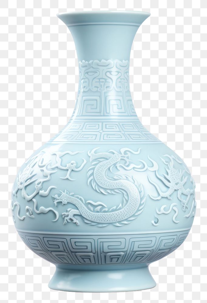 PNG  Vase porcelain pottery bottle. 