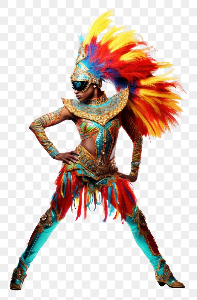PNG Carnival costume dancing adult. AI generated Image by rawpixel.