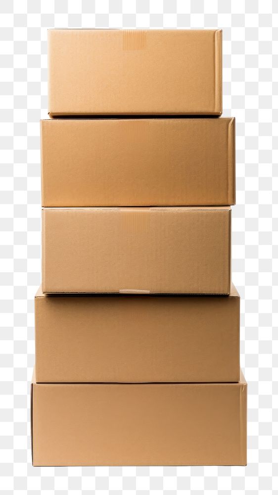 PNG Cardboard box carton white background delivering. 