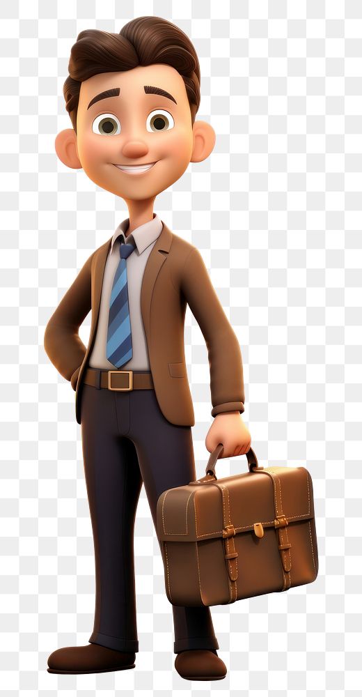 PNG Business man briefcase bag carrying. AI generated Image by rawpixel.