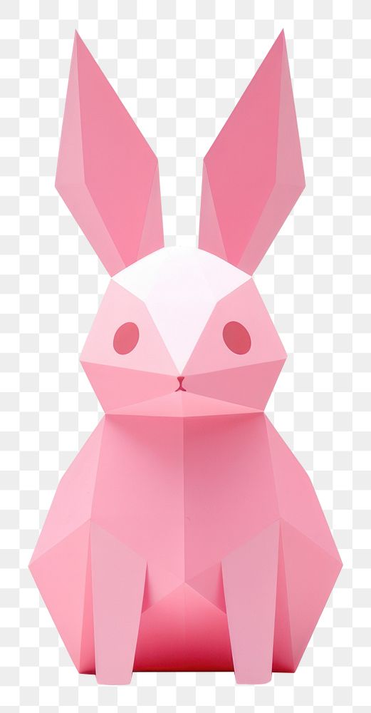 PNG Bunny origami paper  