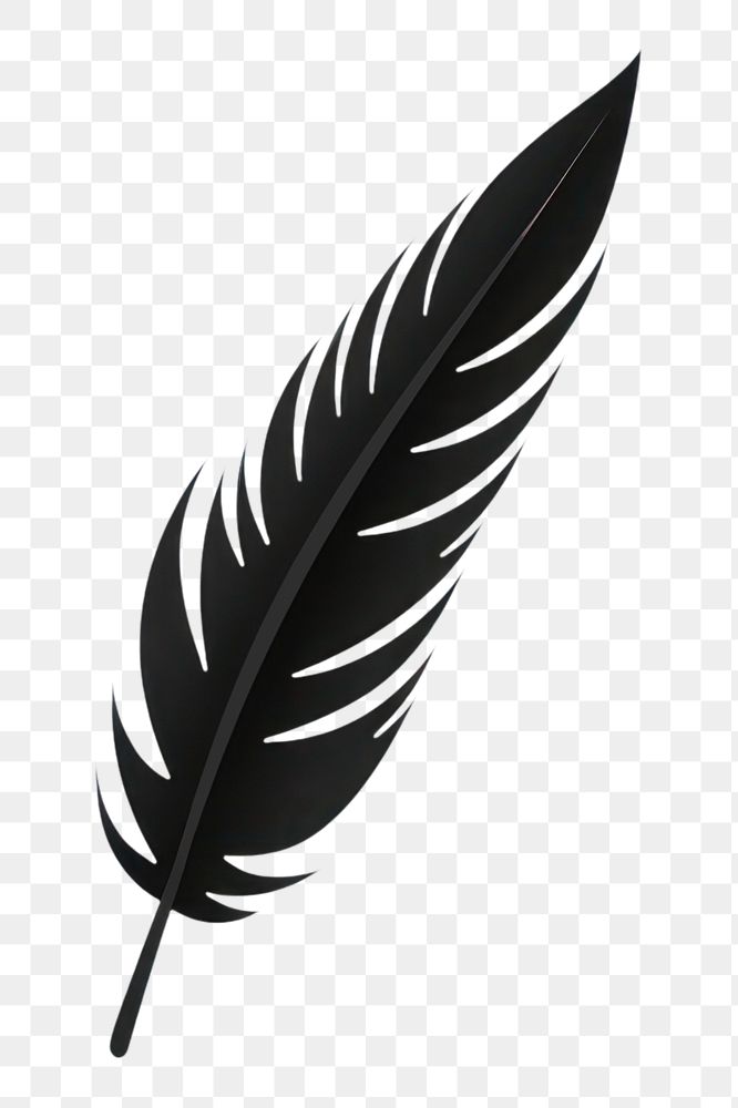 PNG Feather feather lightweight monochrome. AI generated Image by rawpixel.