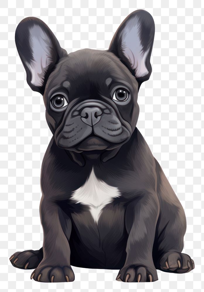 PNG French bulldog animal mammal cute. 