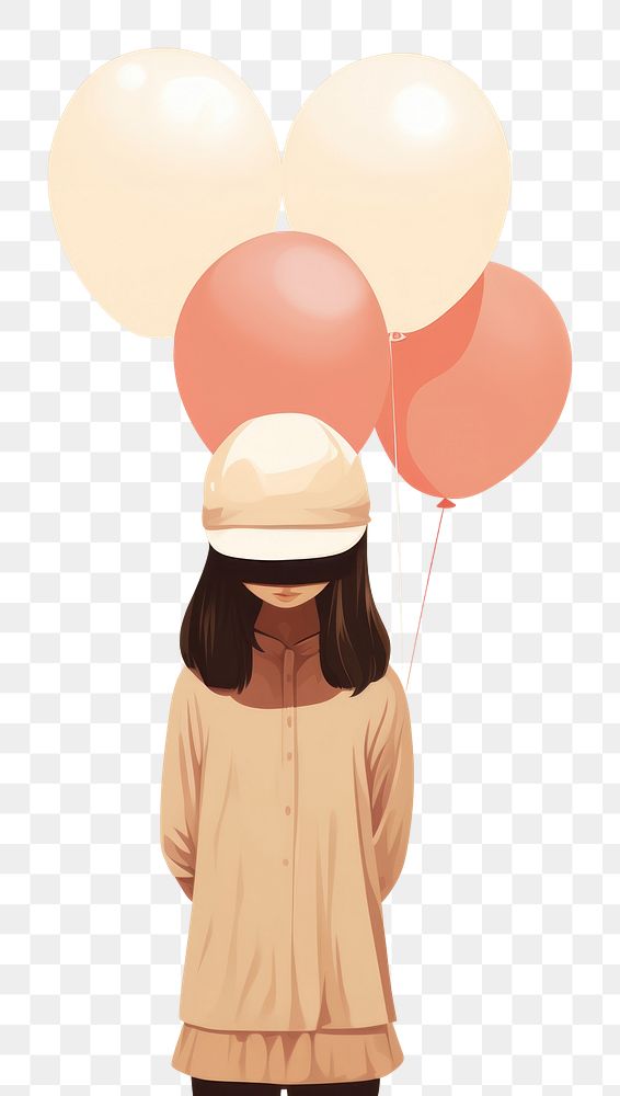 PNG Balloons having fun girl adult. AI generated Image by rawpixel.