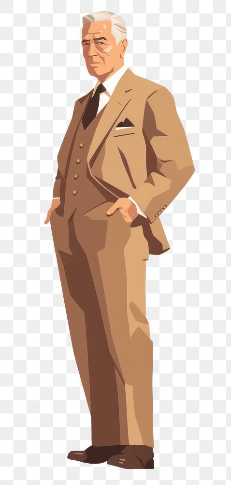 PNG Businessman adult khaki suit. AI generated Image by rawpixel.