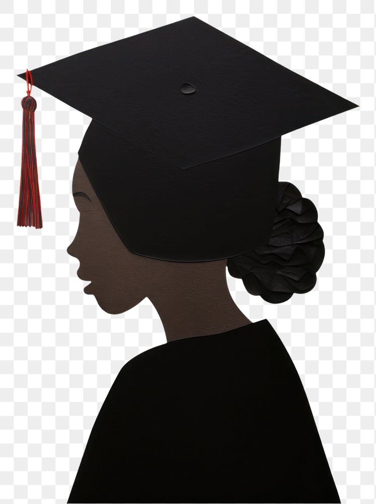PNG Graduate graduation diploma black. AI generated Image by rawpixel.