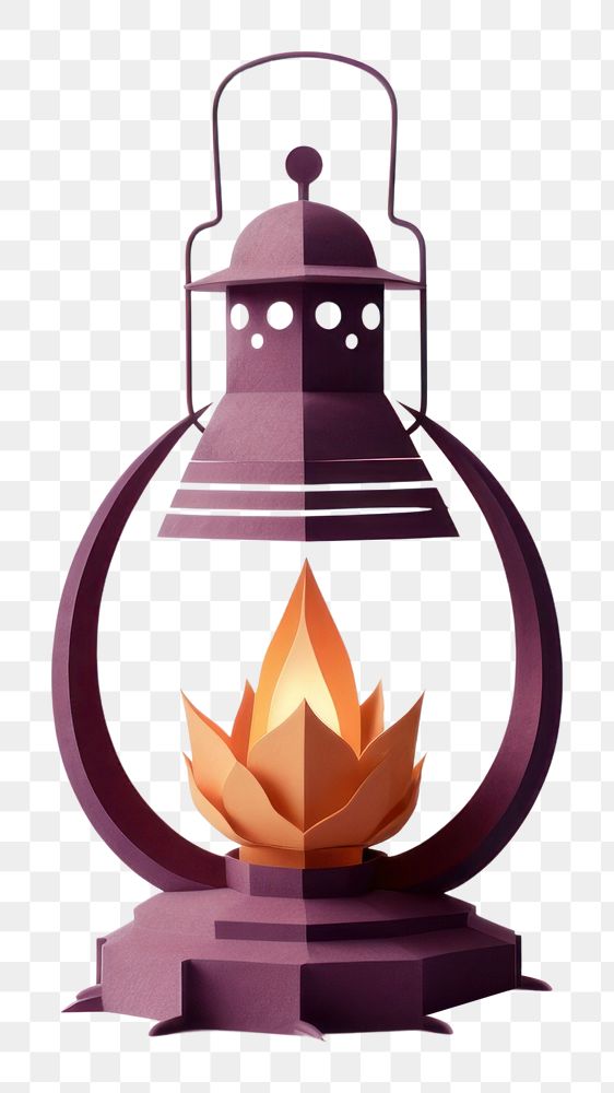 PNG Oil lamp lantern illuminated fireplace. AI generated Image by rawpixel.