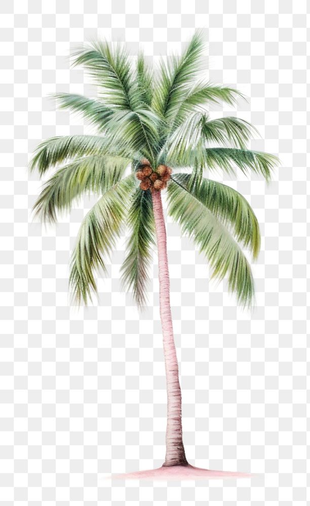 PNG Tree drawing coconut plant. AI generated Image by rawpixel.